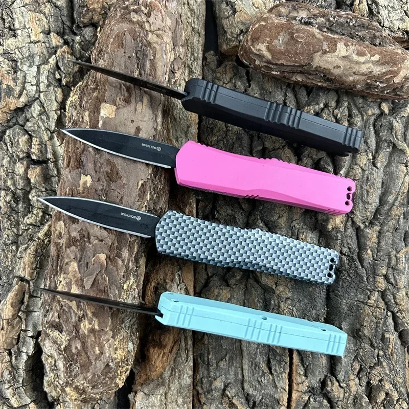 Mini A07 Pocket Folding Knife Camping Outdoor Hunting EasyGrip Handle Compact EDC Utility Ultra-Durable Spear Point Design Tools