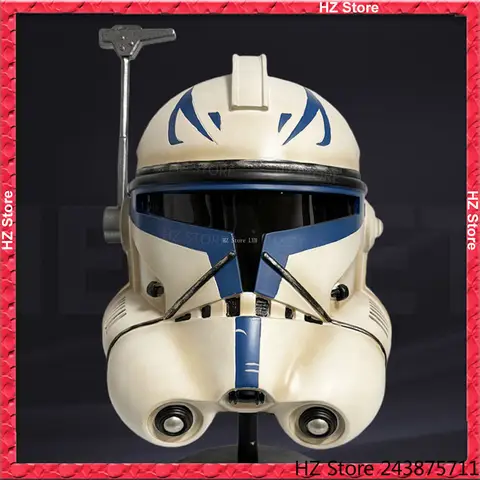 STAR The Black Series WARS Clone Captain Rex Helmet Resin Material Ahsoka Adult Roleplay Mask for Halloween Cosplay TK076