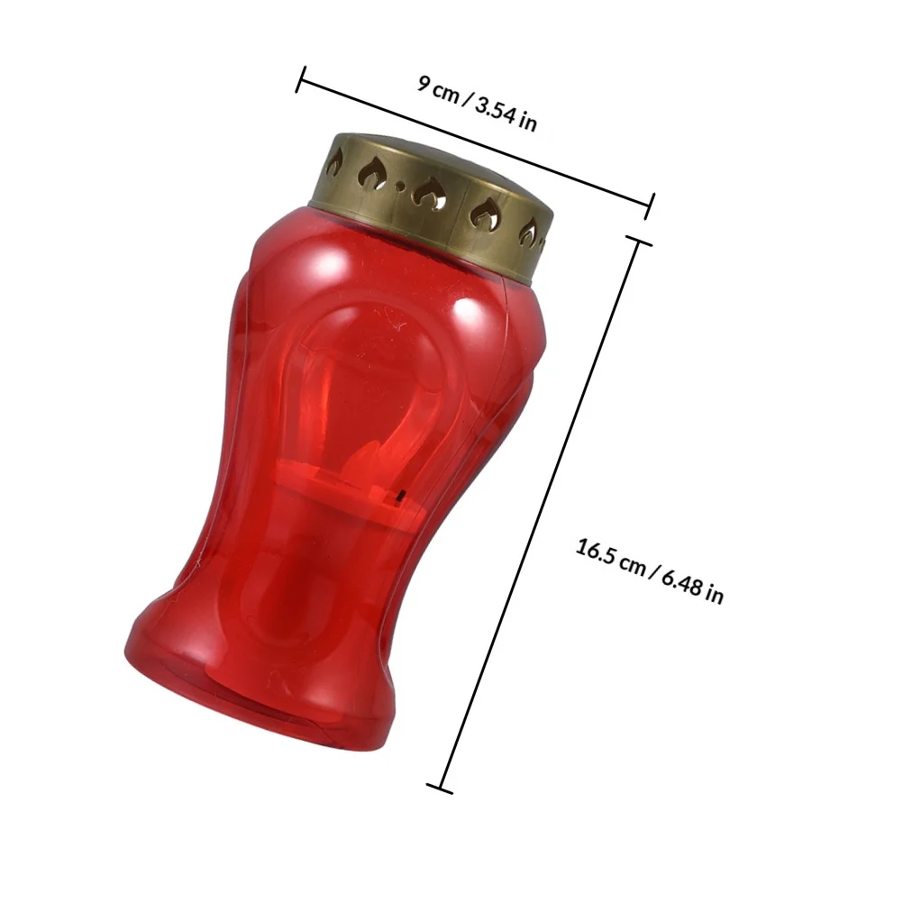 3 個の電子キャンドル LED 炎のないちらつき屋外防水墓地記念用精神的な教会礼拝のための献身的な