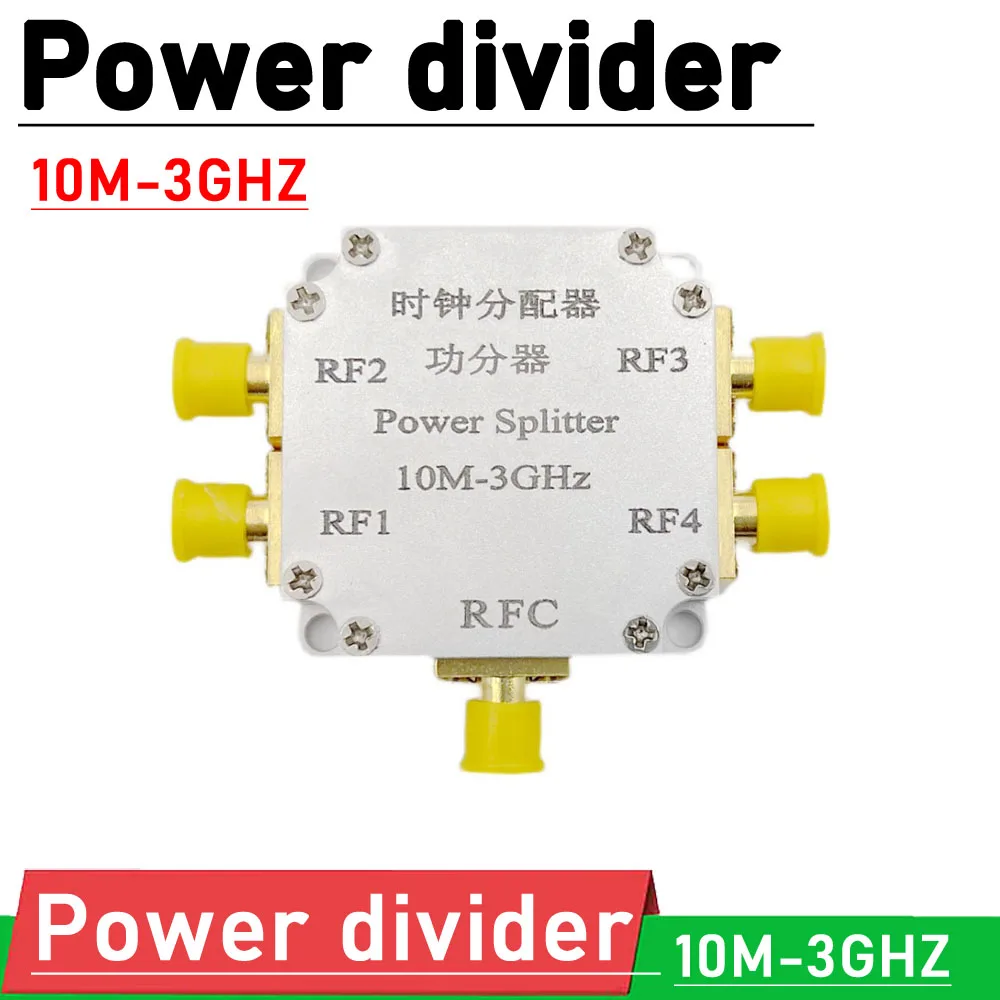 

1 TO 4 RF power divider 10M-3GHZ clock divider power divider FOR Ham Radio amplifier