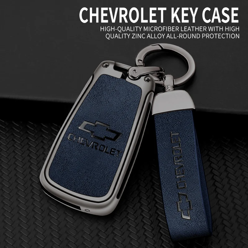 Funda protectora para llave de coche de aleación de Zinc, funda duradera para llave Chevrolet Cruze Avio Lecheng Camaro Malibu Captiva Prism Spark