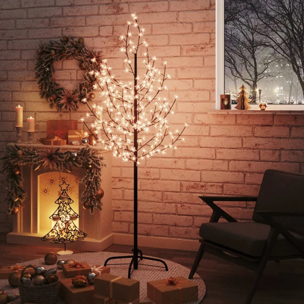 LED-Baum mit Kirschblüten Warmwei? 200 LEDs 180 cm