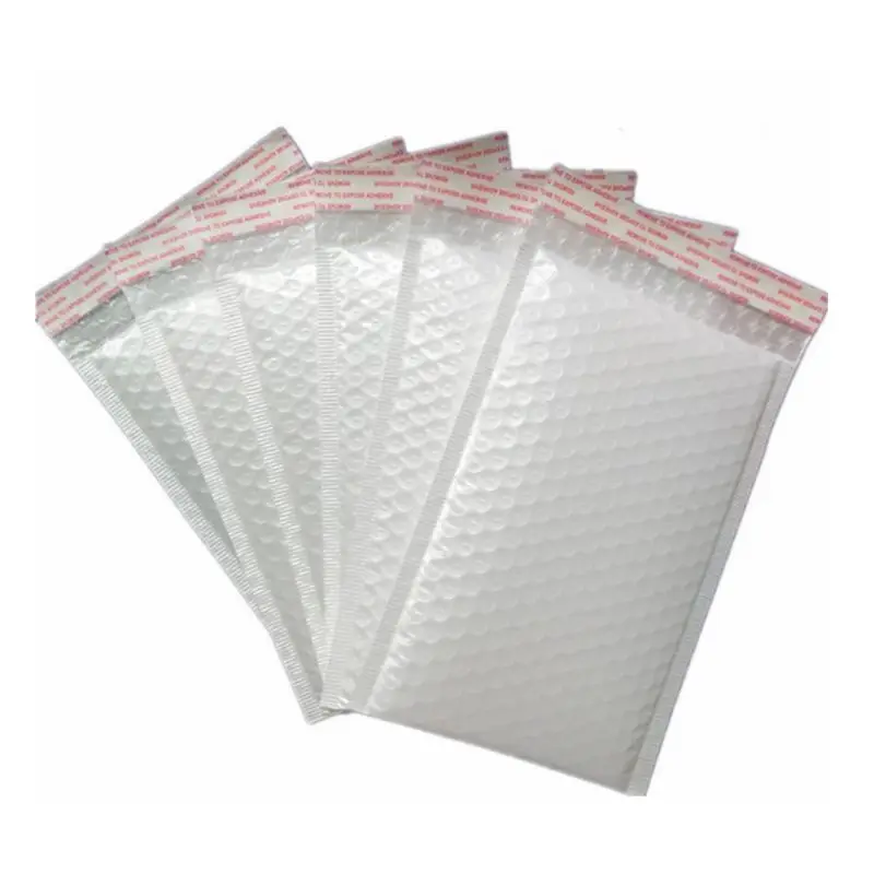 Sacs d'enveloppe en mousse blanche, 100 pièces/lot, enveloppes d'expédition rembourrées auto-scellantes, sac de courrier avec bulle