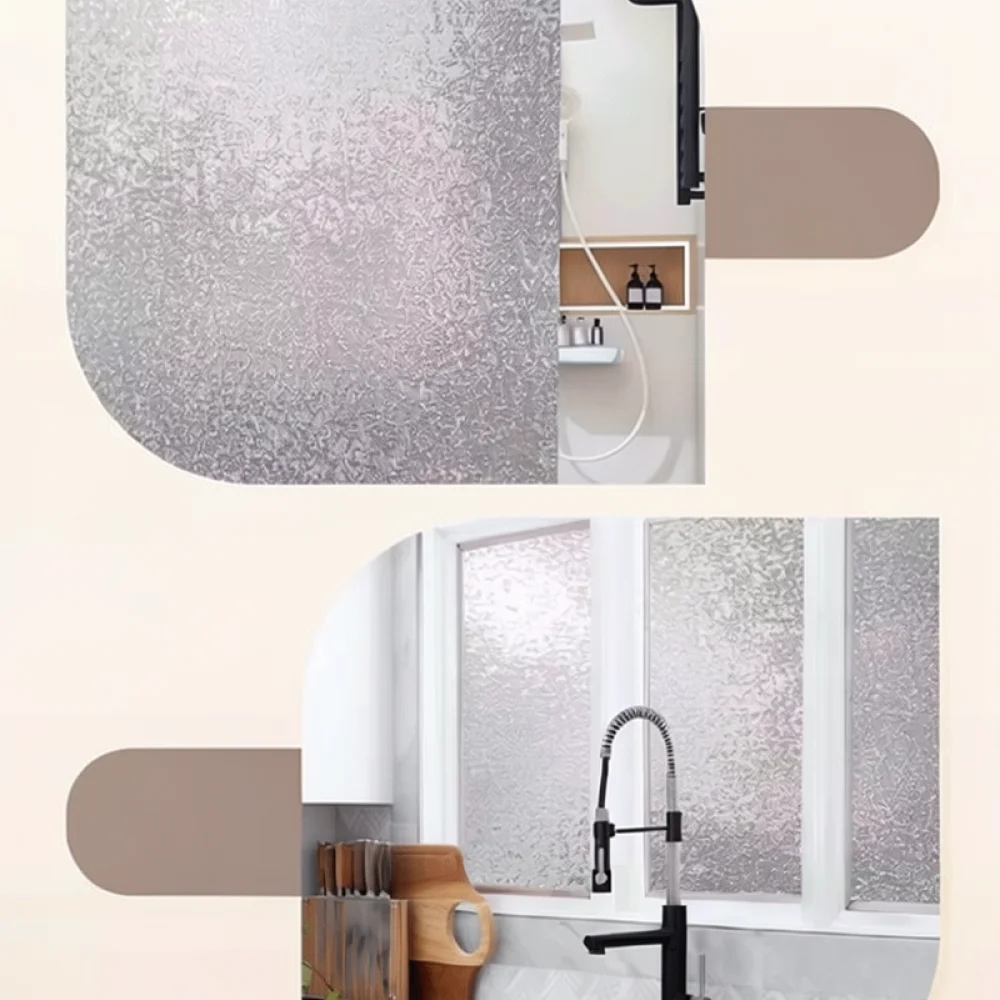Removable Frosted Window Film  - Home Bathroom Window Tint ulasan dan harga