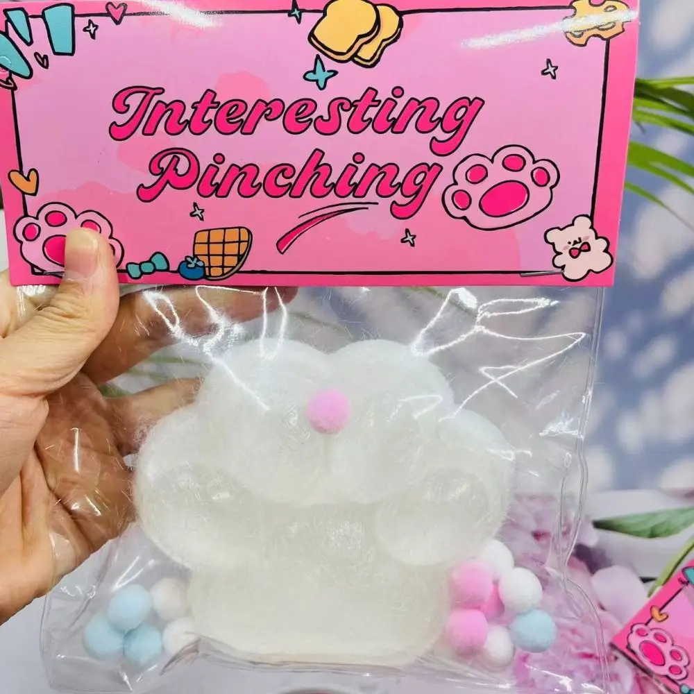 

Funny Super Large Cat Paw Squeeze Toy Kneading Silicone Cartoon Fidget Toy Colorful Soft Cat Paw Pinch Toy Children