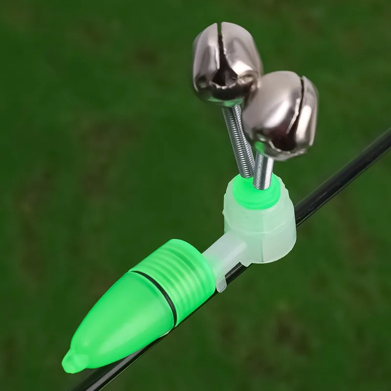 2/20 قطعة البحر قضيب جرس إنذار ضوء الصيد رود جرس قضيب المشبك تلميح كليب أجراس حلقة مؤشر في الهواء الطلق LED ليلة الصيد اكسسوارات #3