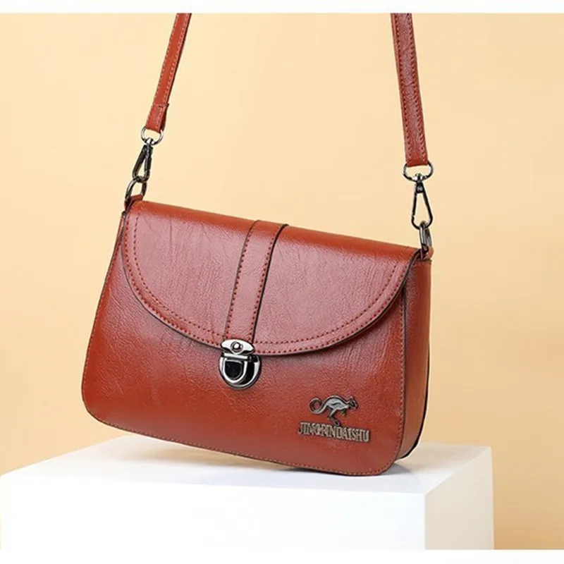 Nowa torba damska 2024 Moda Miękka skóra Diagonal Cross Shoulder Small Square Bag Summer Casual Korean Edition Trendy Purse