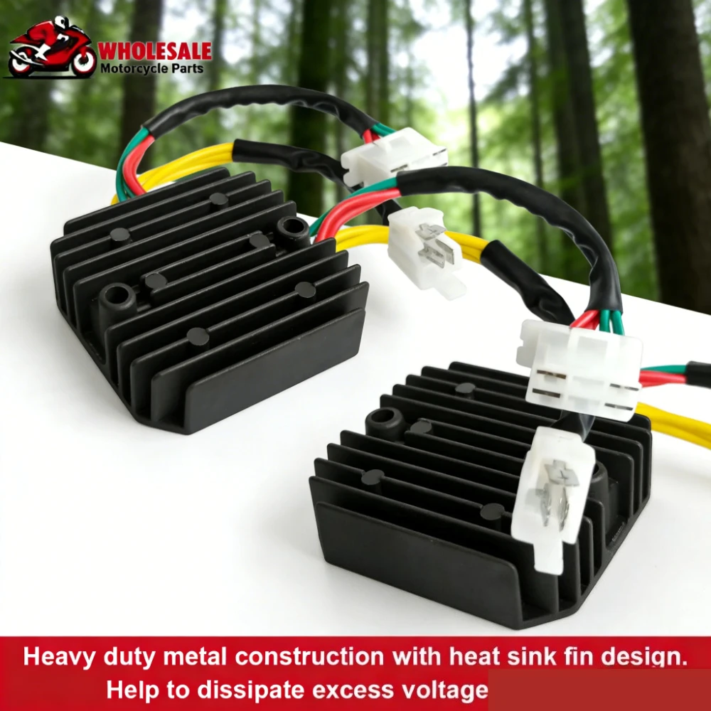 

1pc/2pc Motorcycle Electrical Voltage Regulator Rectifier for Honda XLV Transalp 600 OEM 31600-MS6-921 SH538D-13
