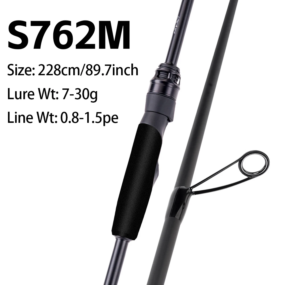 FISHINGFANS KUAISHA T1100+M40X Carbon Blank 8KG DRAG Light LS Guide 7-30g Ködergewicht Schnelle Aktion Spinn- und Wurfangelrute