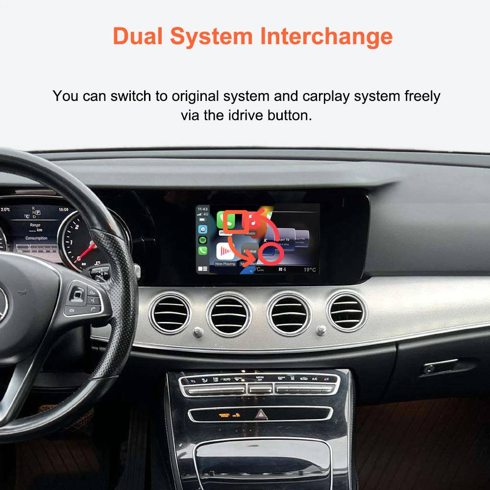 Bonroad Wireless Carplay Android Auto Interface For Mercedes Benz E Class W213 2016-2020 NTG 5.5 System Airplay Mirror Link – Detail 7