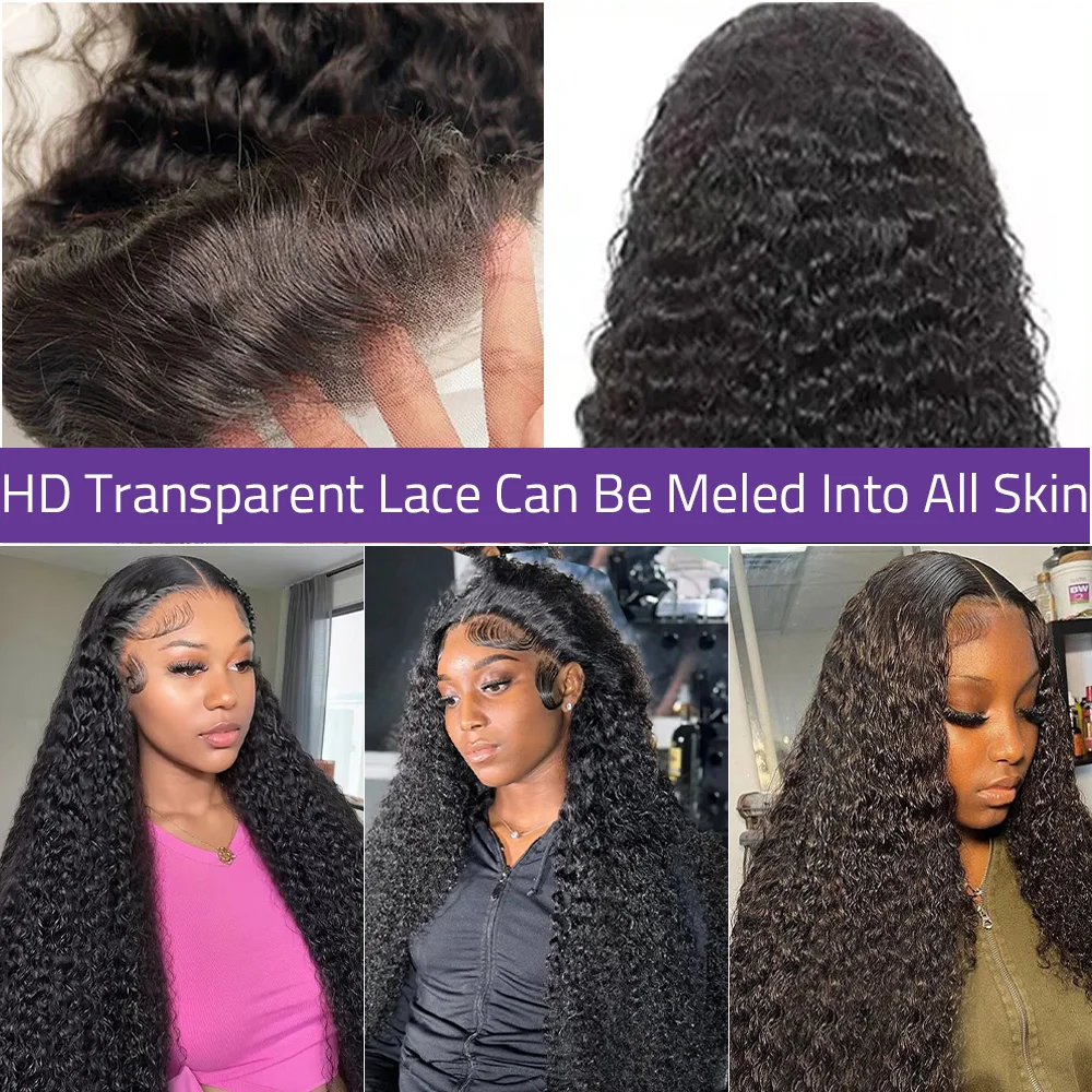 38 inch diepe golf 13x6 HD kanten voorkant 100% menselijk haar pruik 200% dichtheid 5x5 360 full lace frontale pruiken vooraf geplukt voor zwarte vrouwen