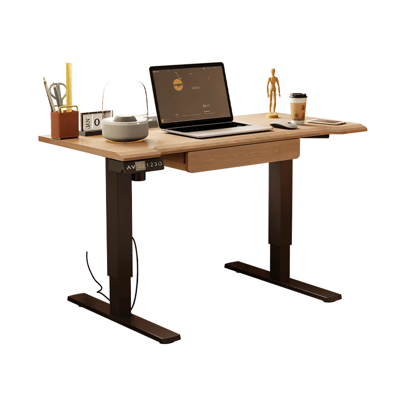 Solid wood electric lifting table Smart computer table E-sports table Home study desk Desk Lifting workbench
