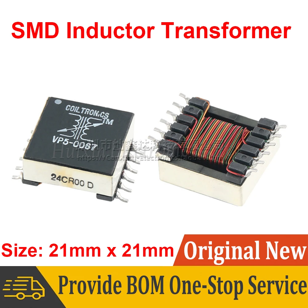 

SMD High Power 6 winding 1W-70W Multipurpose 1:1 1:2 1:3 1:4 1:5 Boost Buck 500Vac Isolated Pulse Power Transformer Inductor