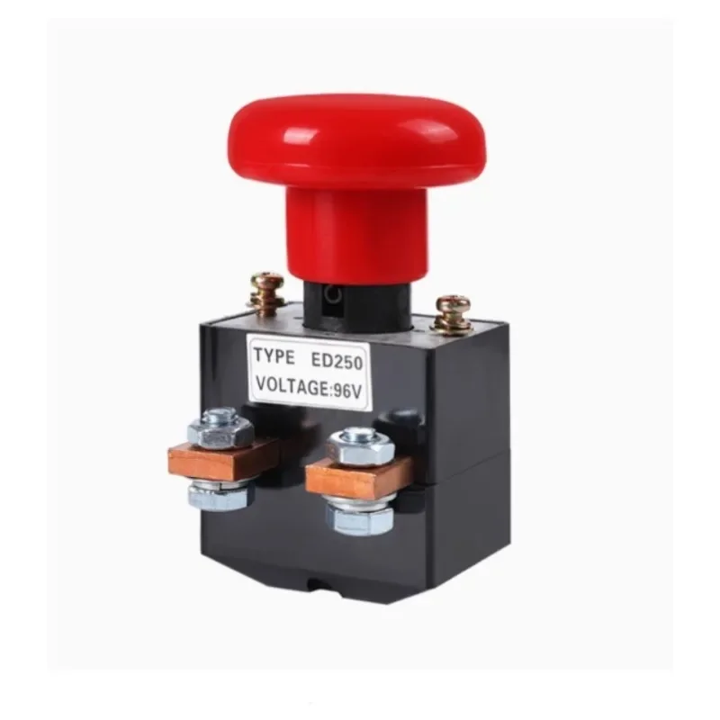 1PC Emergency Button Stop Switch Disconnect Switch Electric Vehicle ED125A/250A 96V