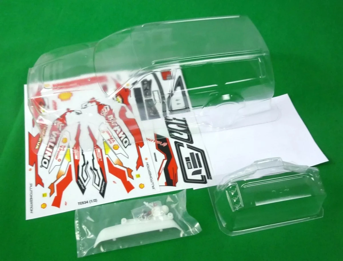 

1/10 Nissan R34 Stagea Wagon Clear Lexan Car body shell with Decal sheet fit RC Drift Tamiya Chassis (257mm wheelbase) hsp hpi