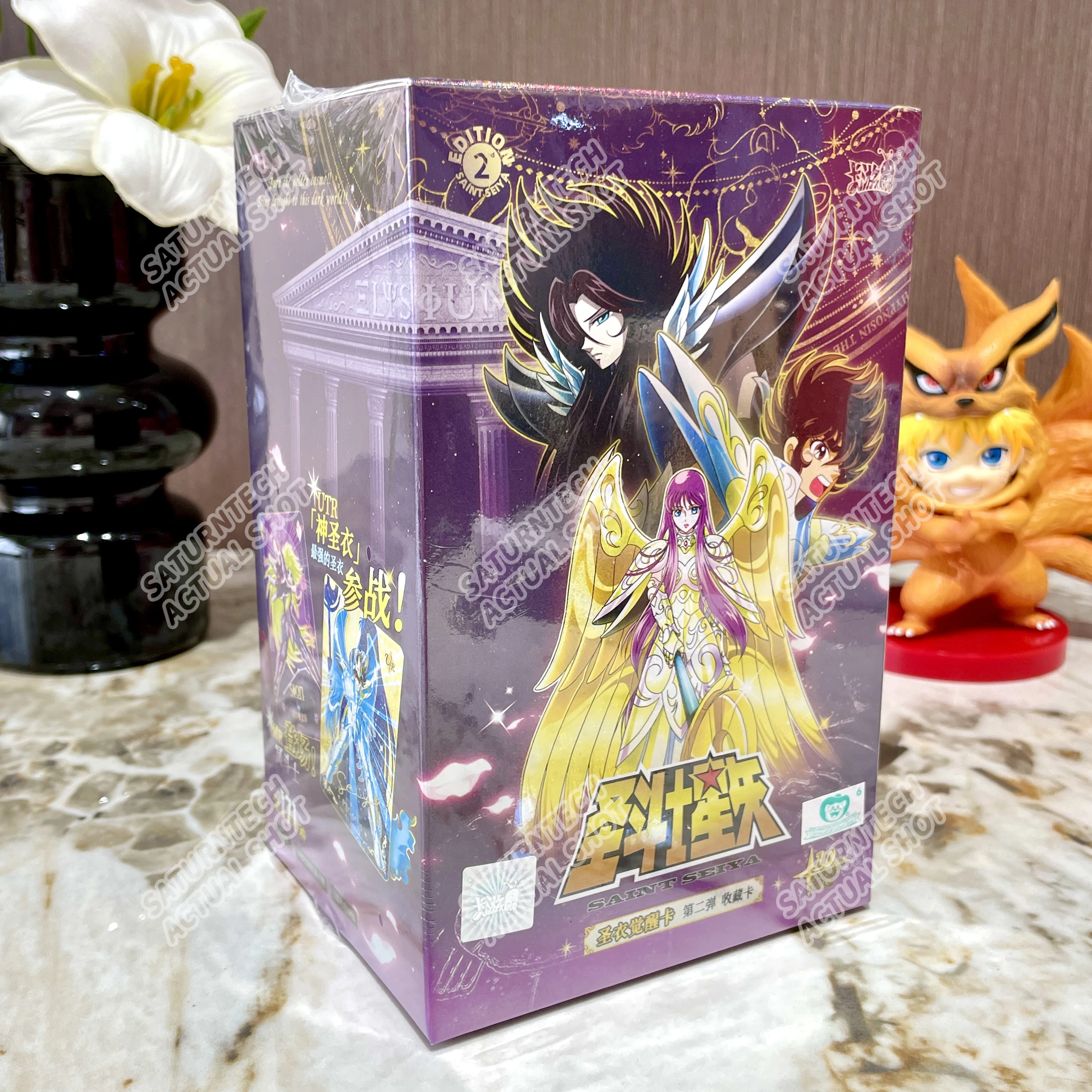 Kayou 聖闘士星矢 カードクロス覚醒 Vol.4 パック レア SE BP ミステリーボックス アニメコレクションカード 誕生日 子供のおもちゃ ギフト