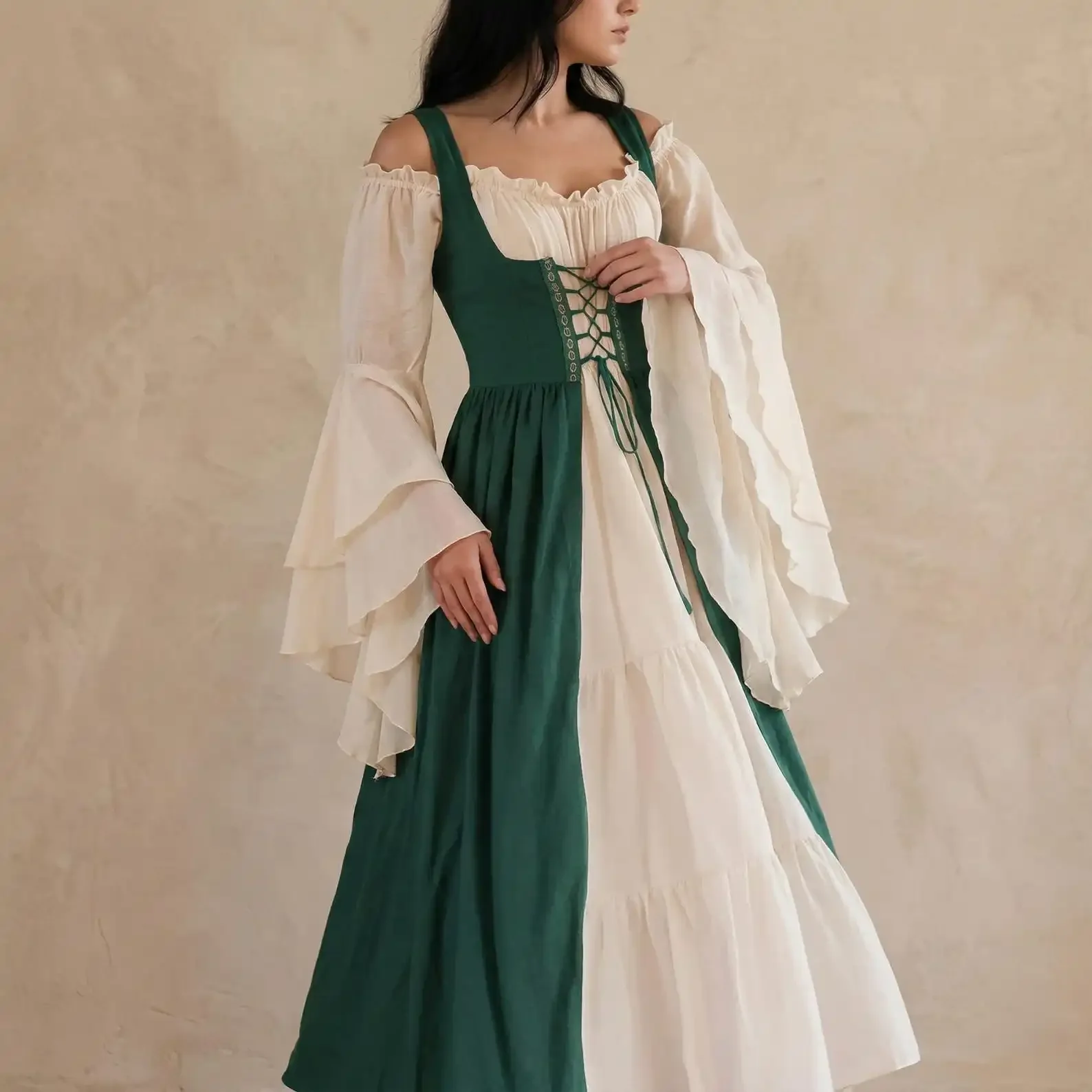Cosplay Medieval Dress Vintage Performance Pirate Costume Irish Dress for Dancing Party Proms Outfit - view 4