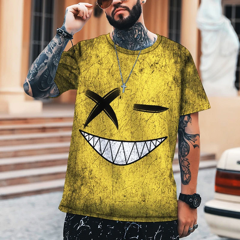 Xoxo نمط تي شيرت موضة الرجال الشارع تيشرت رياضي غير رسمي الذكور س الرقبة المتضخم تي شيرت 100% لايكا البوليستر جودة عالية