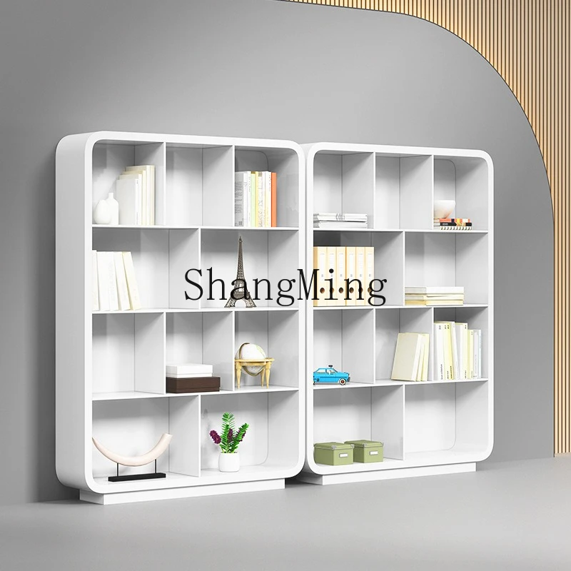 

FGFashion Document Cabinet Simple Modern File Cabinet Lacquered White Bookcase