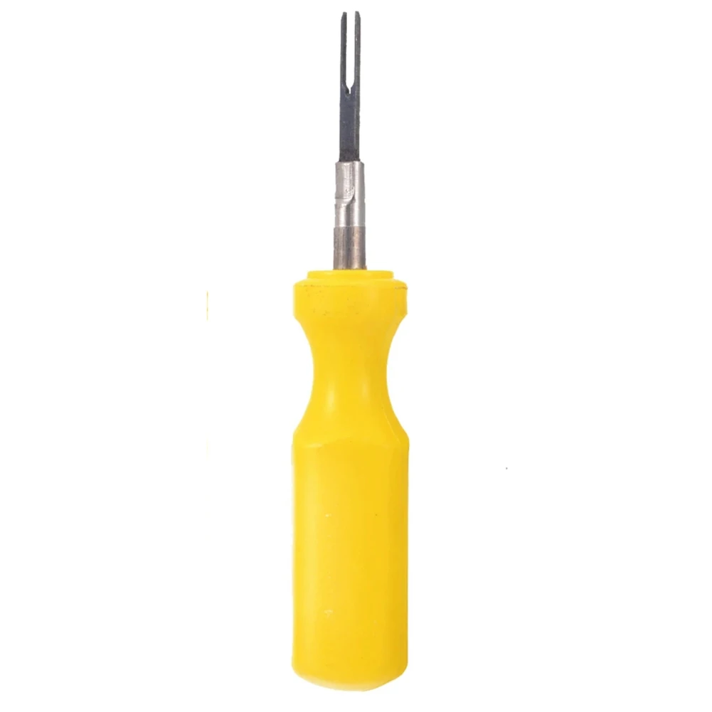 Removal Tool Car Terminal Maintenance Pin Terminal Stianless Steel Tail Wiring Tools Yellow Car Navigation Sound