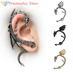 Dragon Sleeve Ear Clip Earrings Earrings Holder Vintage Clip-On