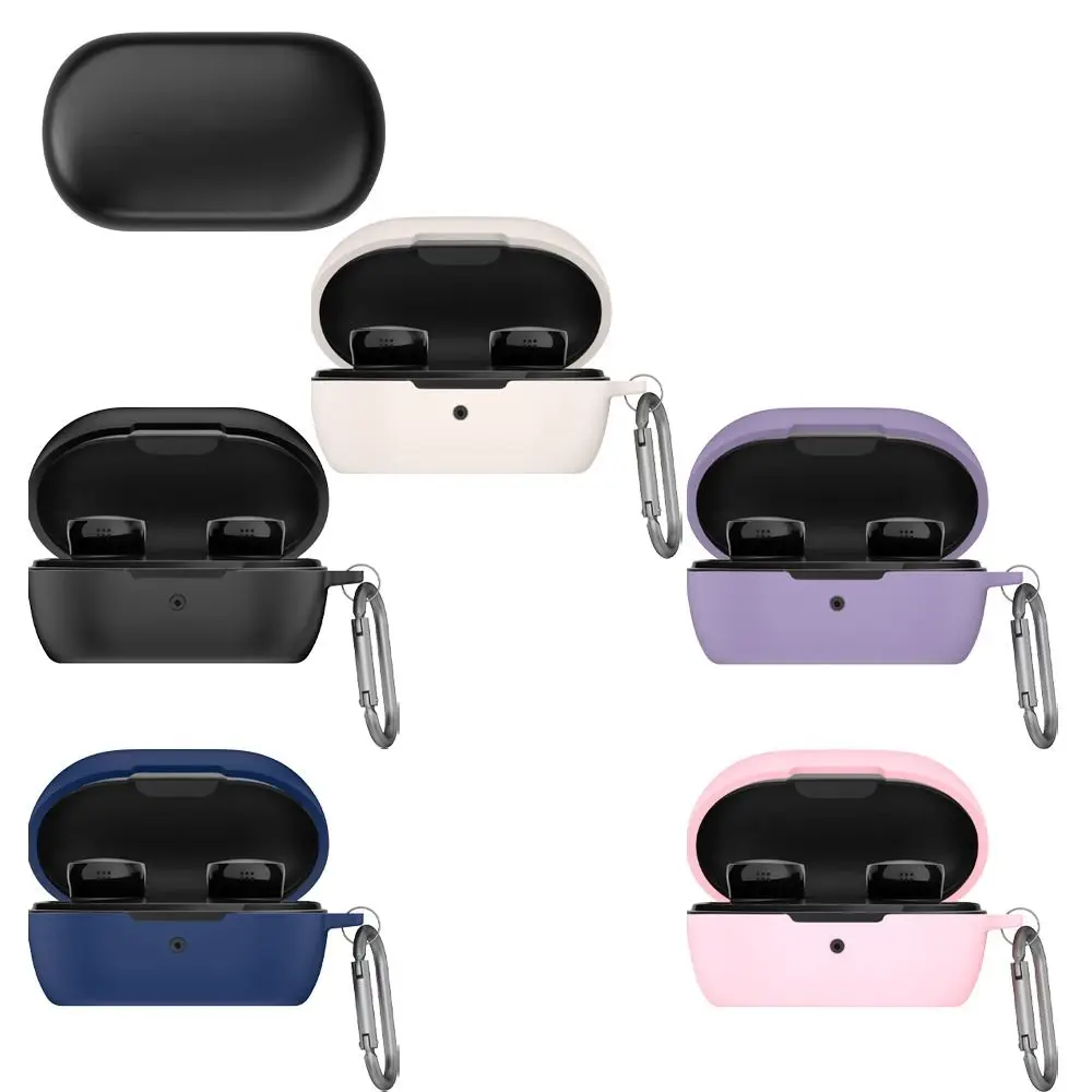 Silicone Earphone Case Anti-Scratch Shockproof Protector With Keychain Shell for Bose QuietComfort Noise Cancelling Earbuds