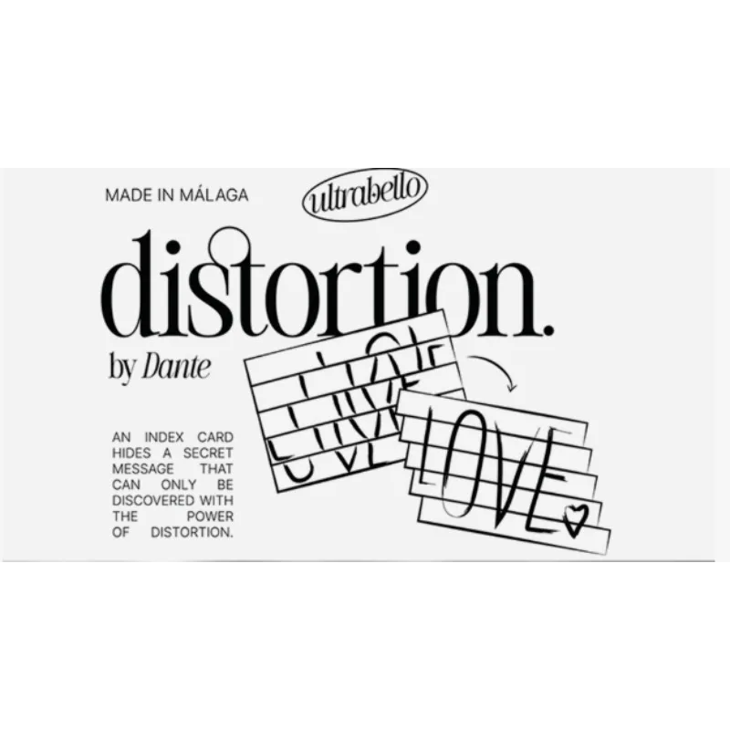 Distortion by Dante and Ultrabello Close Up Performer Utility Mentalism Bizarre Psychokinesis Performer Magic Tricks Illusions