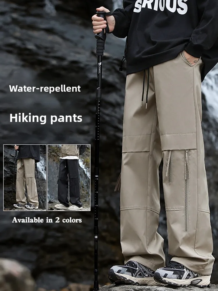 

Мужские повседневные брюки для походов, не мнущиеся, осенние, свободные, прямые, в американском стиле, для активного отдыха, альпинизма