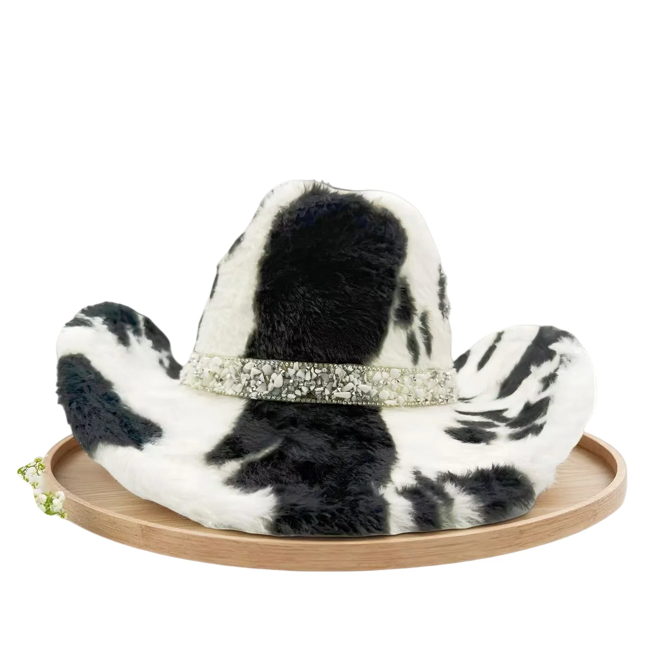 Hongluan glitter traje chapéu adulto & cowboy chapéus strass para mulher, cowboy cosplay acessórios femininos & cowgirl boné