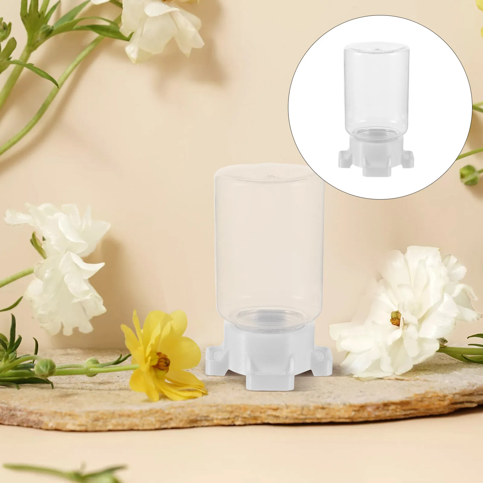 

Pet Water Feeder 100Ml White Reptile Hydration Bowl For Crickets Spiders Ants Geckos Tarantulas Jumping Spider Feeding Box Small