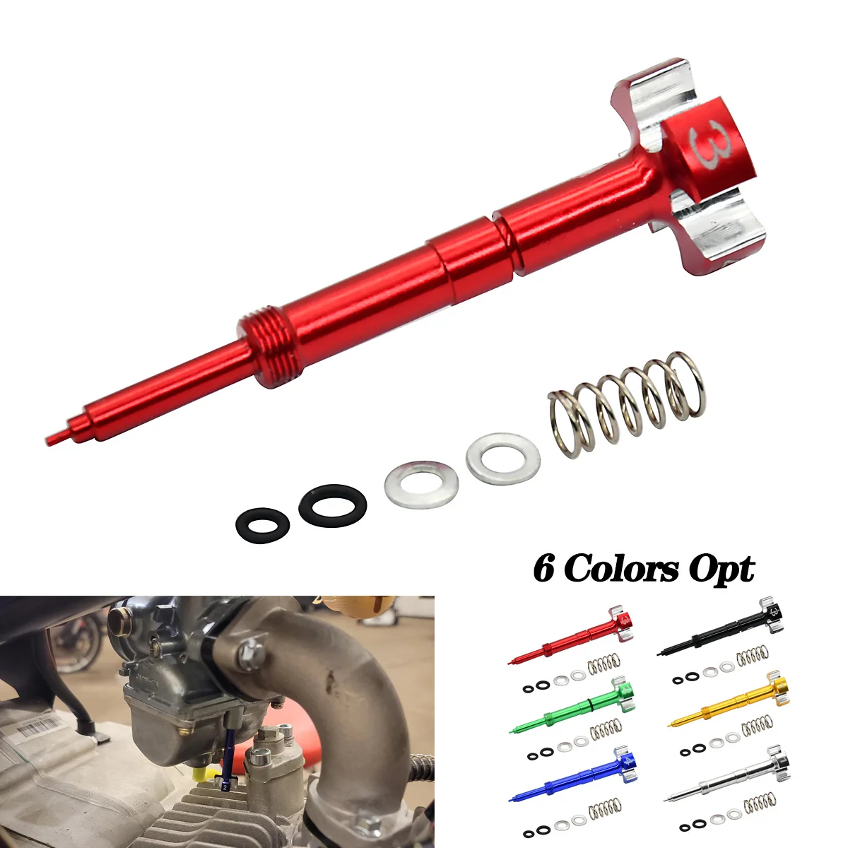 

Motorcycle CNC Carburetor Easy Adjustable Air Fuel Mixture Screw For Yamaha YZ WR 250F 426F 450F 450 250F Aluminum Accessories