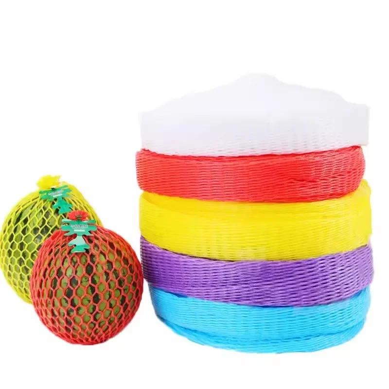 Foam Net sleeve Set Pocket Long Roll Shockproof Protection Packing Fruit Vegetable Kiwi Cauliflower Orange Cantaloupe Egg Mango