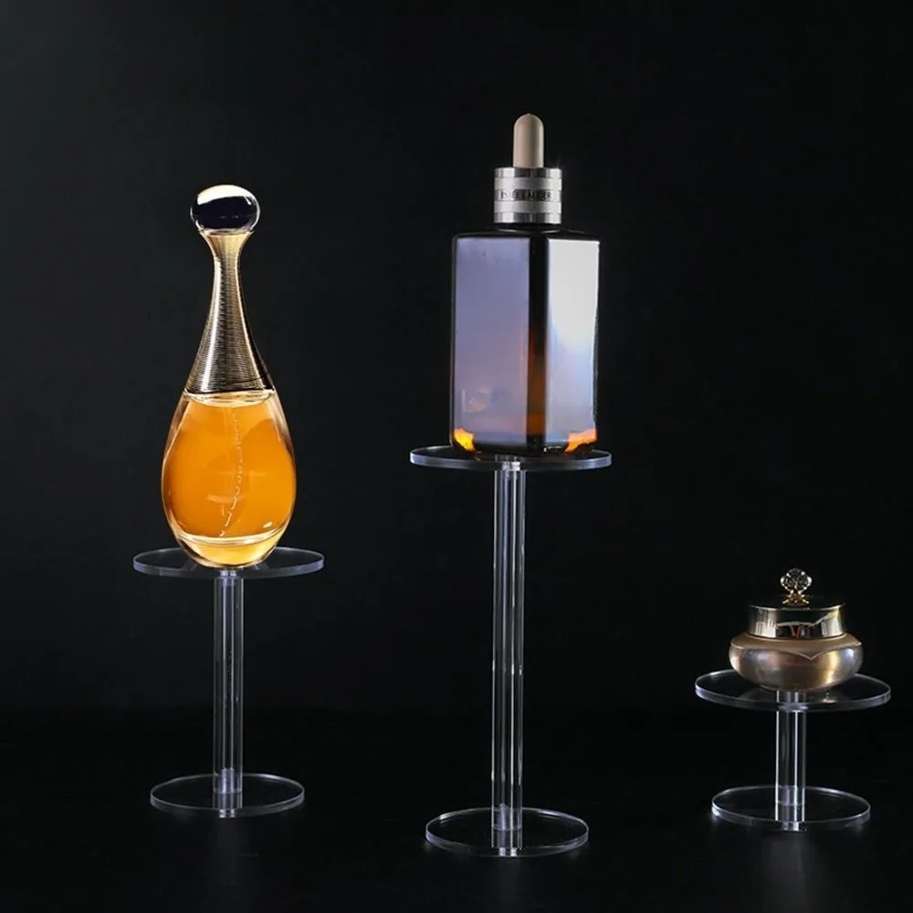 

Стеллаж для хранения, круглая глухая коробка для ювелирных изделий, подставка для дисплея, акриловый прозрачный органайзер для браслета, основа для дисплея с орнаментом для часов