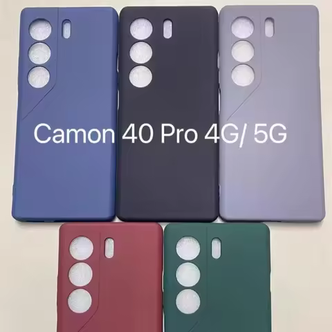 Sandstone Soft TPU Case For Tecno Camon 40 4G Ultra-Thin Matte Silicone Lens Protection Cover For Tecno Camon 40 Pro 5G Camon40