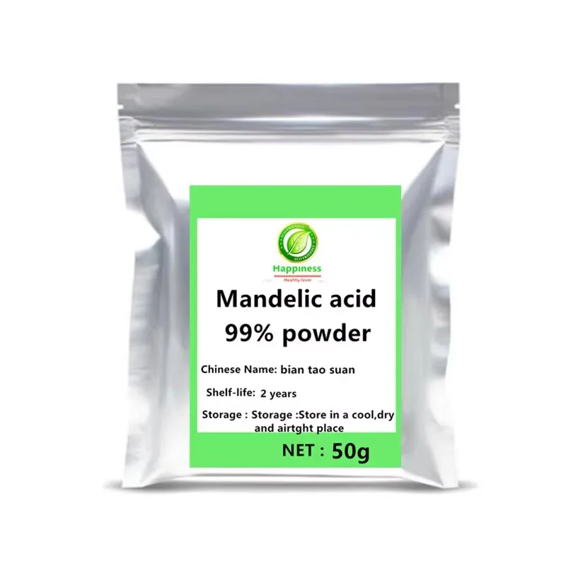 

Hot sale Mandelic acid powder 99% festival top supplement cosmetic raw material adjustable freckle removing free shipping