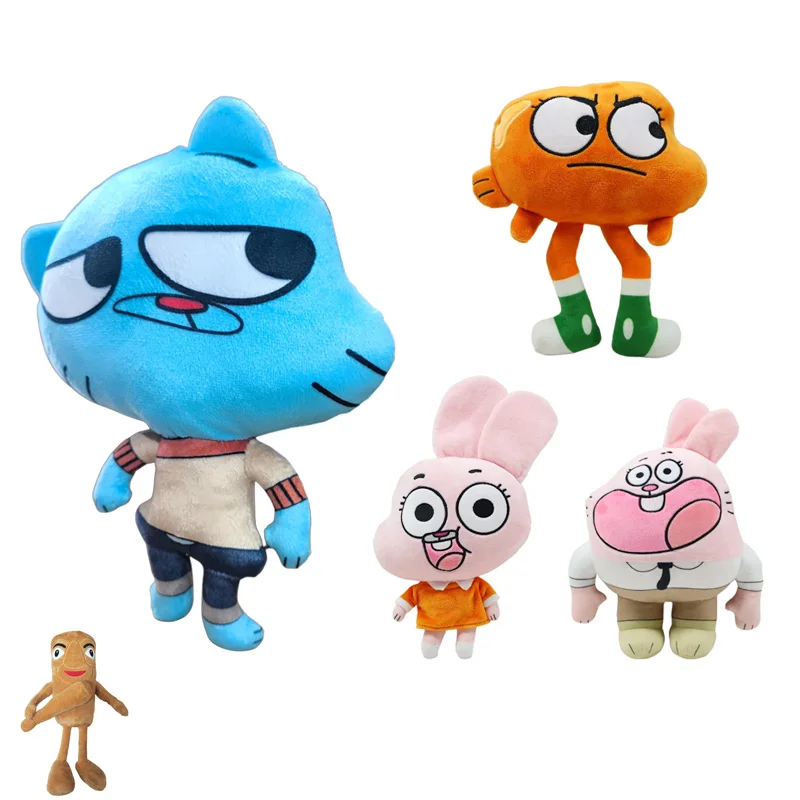 World Of Gumball Darwin Plush Doll Cartoon Banana Joe Anais Richard Nicole Plushie Kawaii Soft Decor Pillow Toys Kids Gift