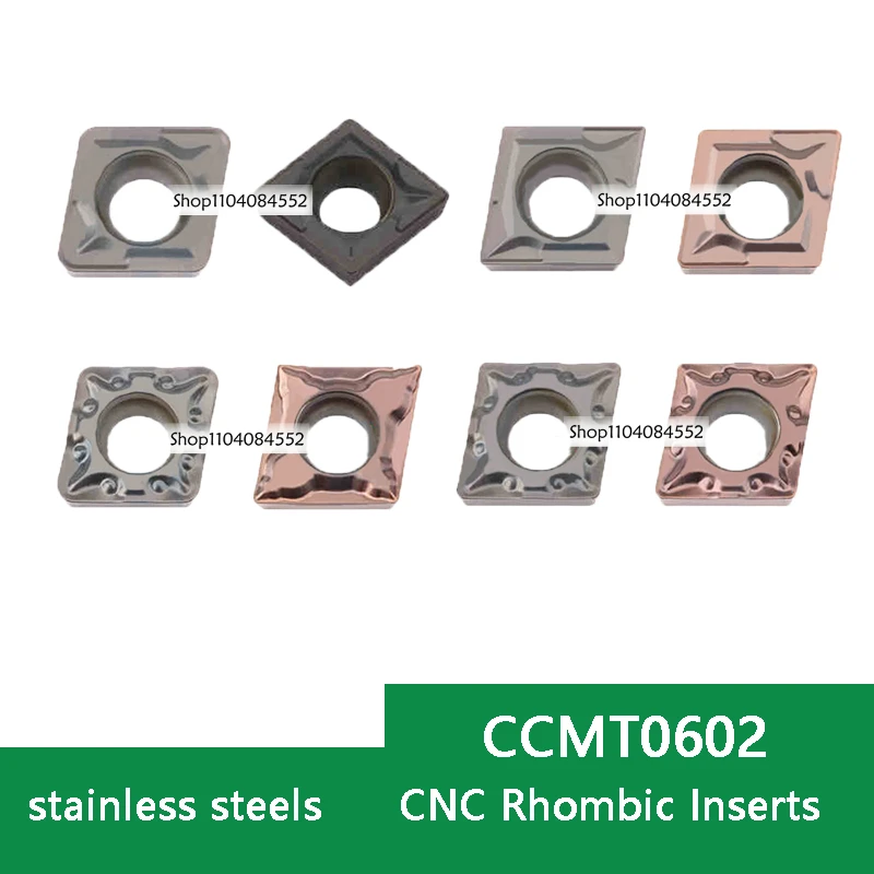 CNC Rhombic Bore Inserts CCMT060202 CCMT060204 TM MSF Bore Boring Alloy Inserts CCMT060208 Single Sided 6mm