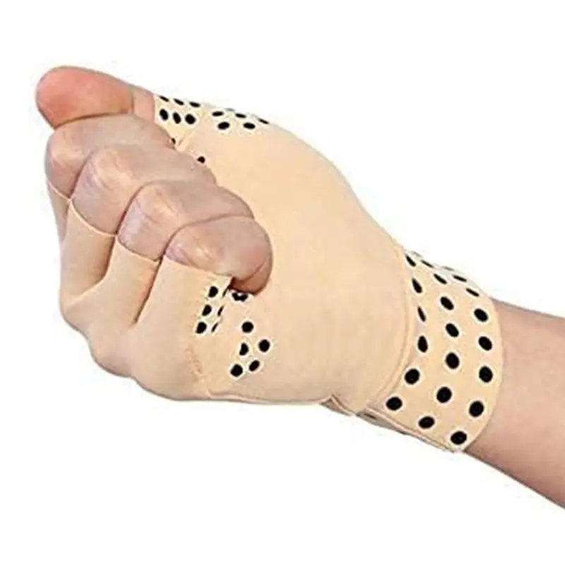 【SPECIAL】Fingerless Compression Gloves 2 Pairs Anti-Arthritis Magnetic Drainage Hand Therapy Joints Pain Relief Heal - view 2