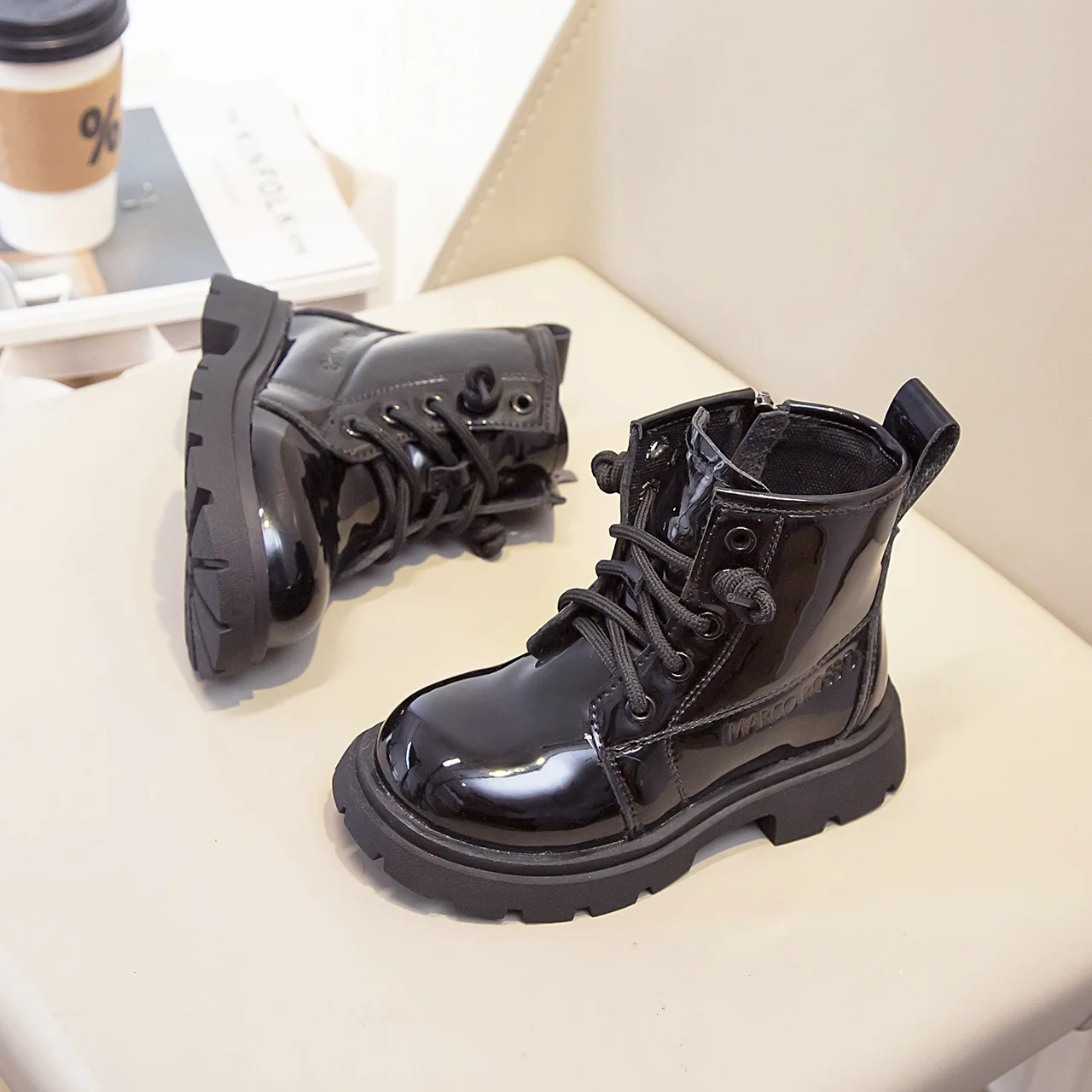 Girls\' Ankle Boots New Kids\' Western Girls\' Baby Leather Boots for Spring and Fall 2024