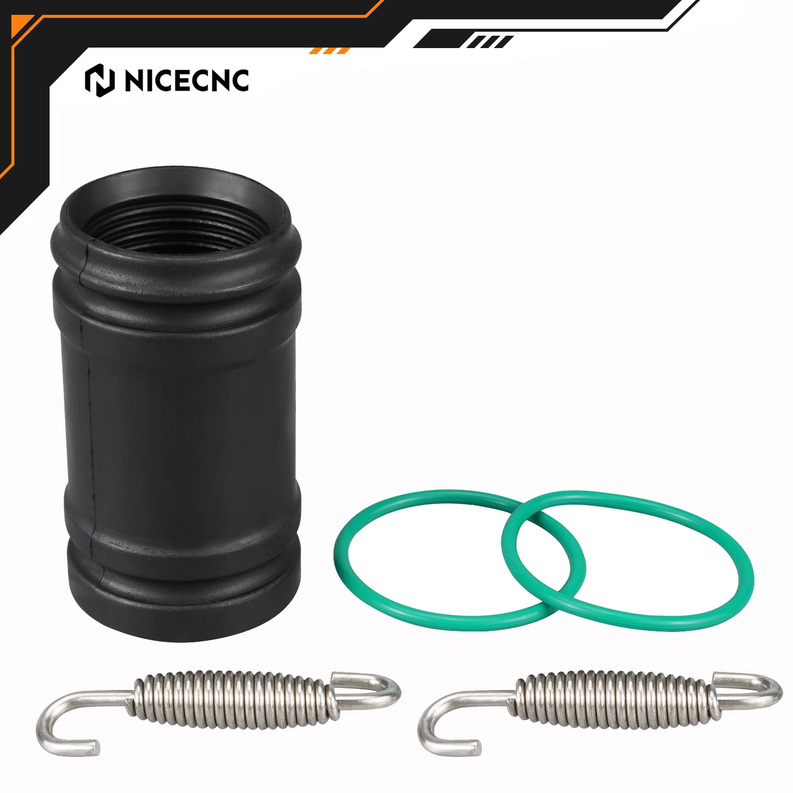 NICECNC لـ KTM EXC 300 TPi SX 250 XC 300 XCW 300 2017-2023 لـ HUSQVARNA TE300 TE300i GASGAS EC300 EC250 مجموعة مقرنة العادم
