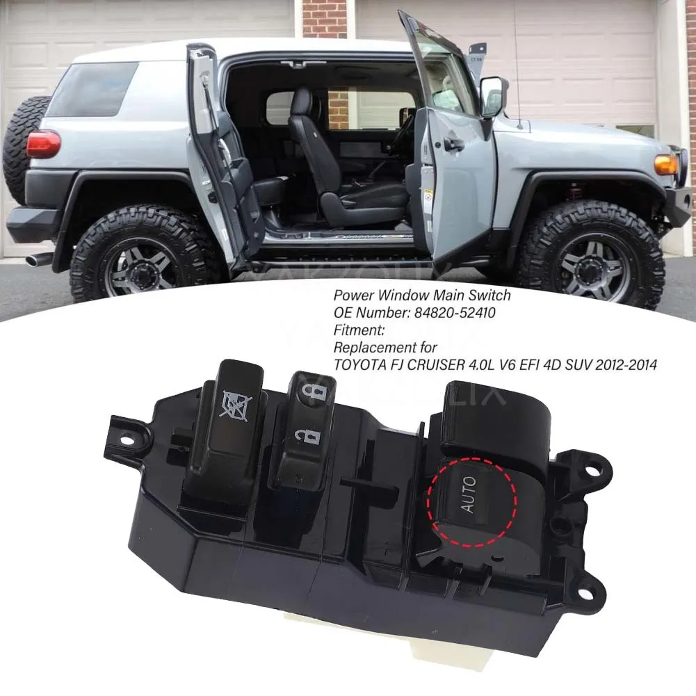 

For Toyota Yaris 2007-2011 FJ Cruiser 2012-2014 Front Left Electric Power Window Switch Lifter Control Regulator Button Parts