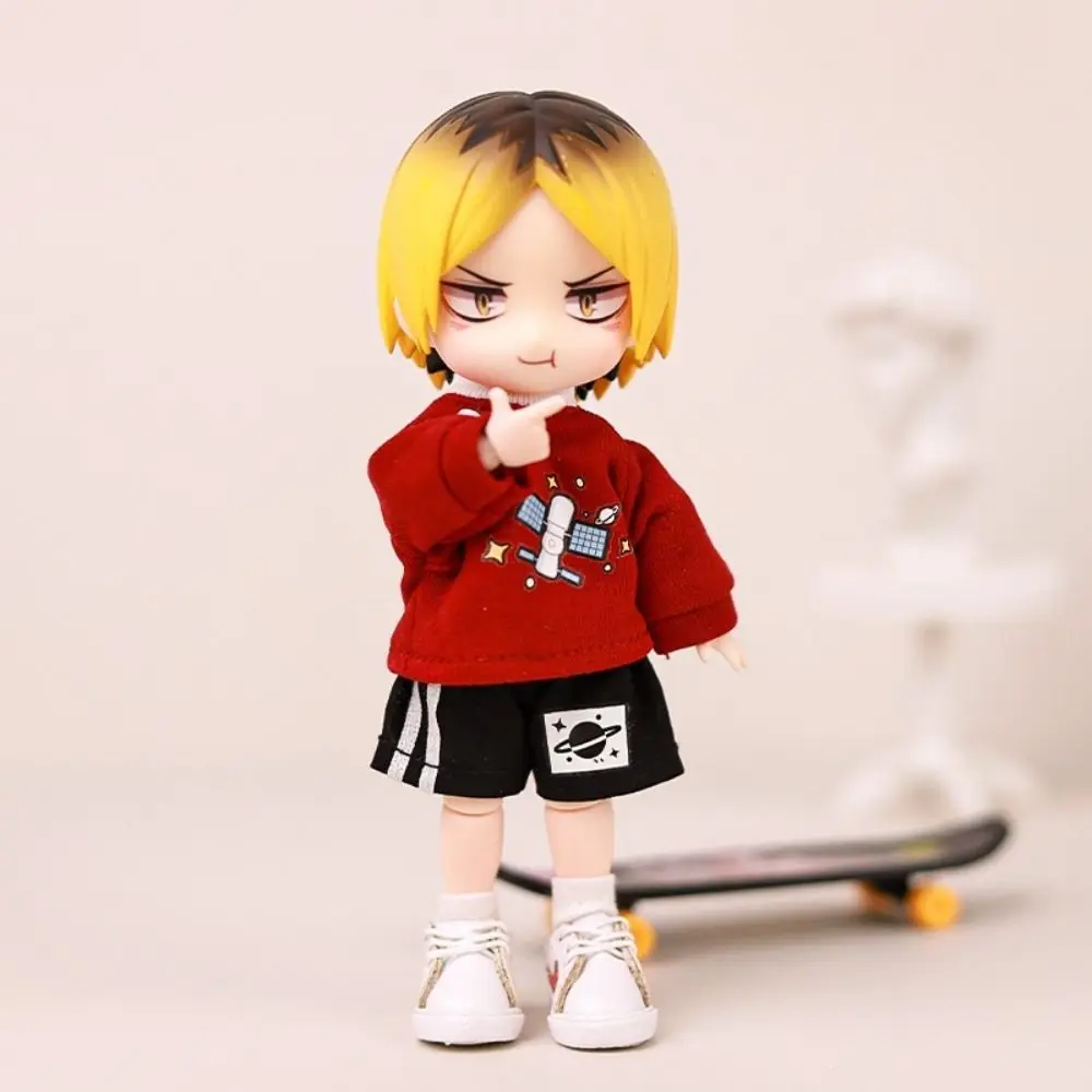 DIY Speelgoed Vrijetijdskleding OB11 Kleding Handgemaakte Decoratie Pop Hoodie Shorts Aankleden Doek Obitsu11 Outfit 1/12 Bjd