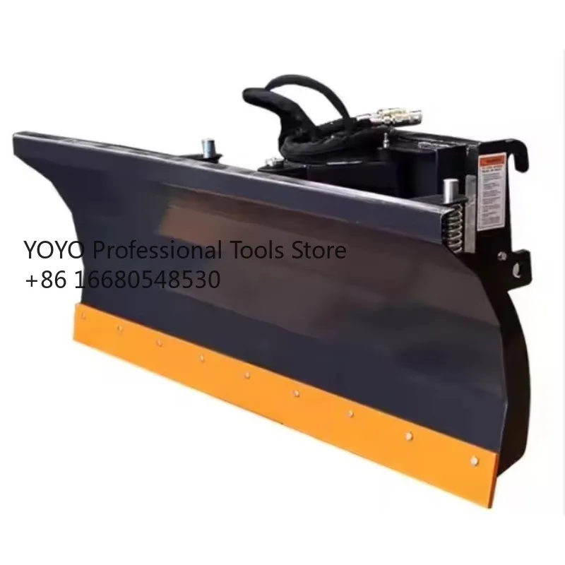 

Новый снегоотбрасыватель 4LK для мини-погрузчиков, серо-оранжевый, для муниципальных работ