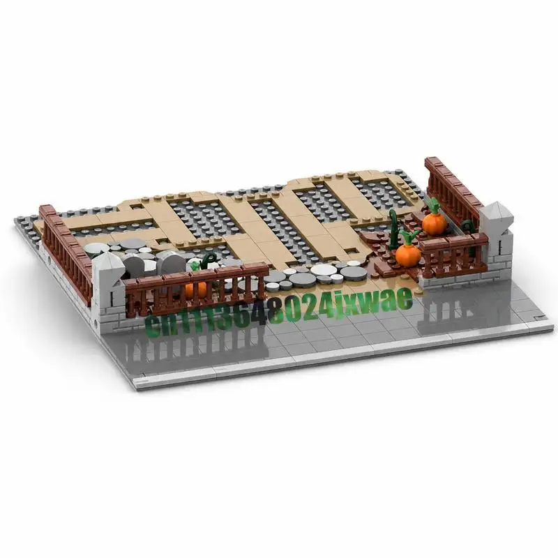 327PCS Modular Display Haunted Mansion MOC Building Blocks Custom Assembly DIY Creative Model Puzzle Halloween Toy Popular Gift