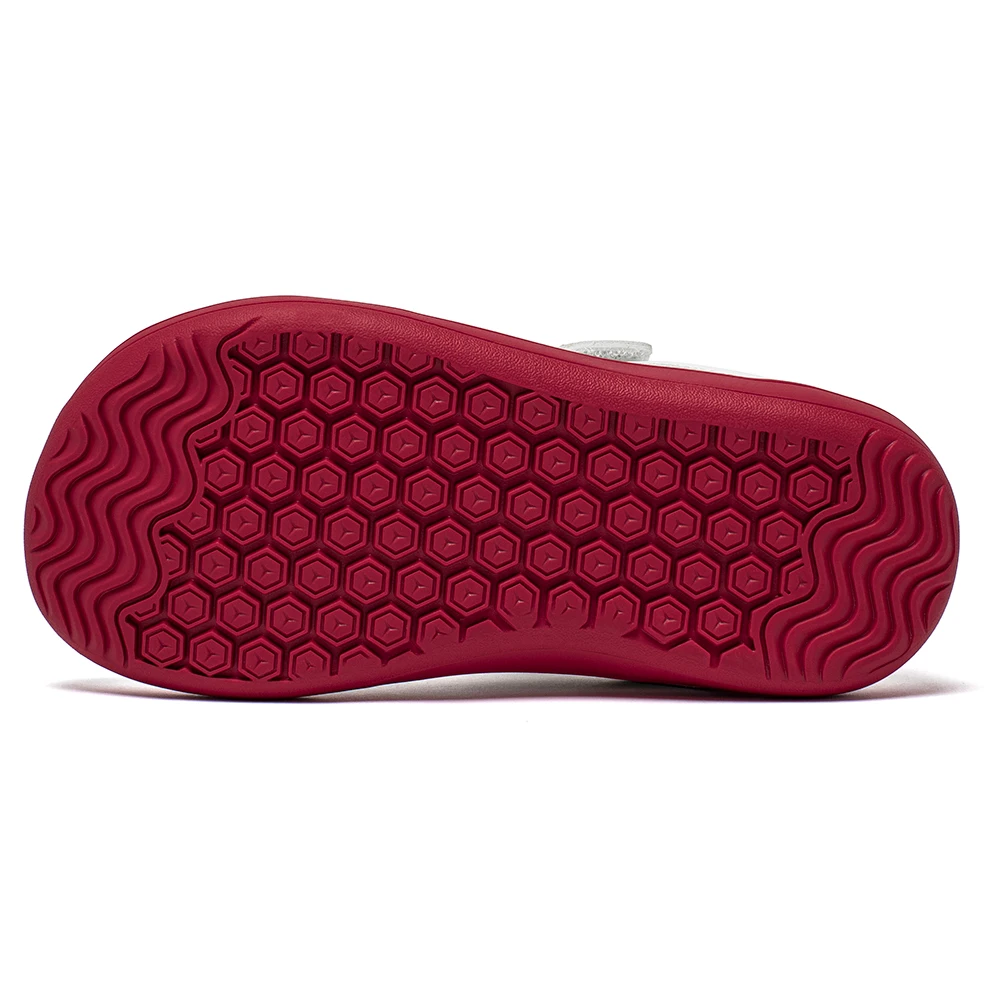 أحذية HOBIBEAR للأطفال ذات المقدمة الواسعة للأطفال الكبار حافي القدمين وحلقة ربط بسيطة أحذية رياضية من الجلد الاصطناعي الشبكي