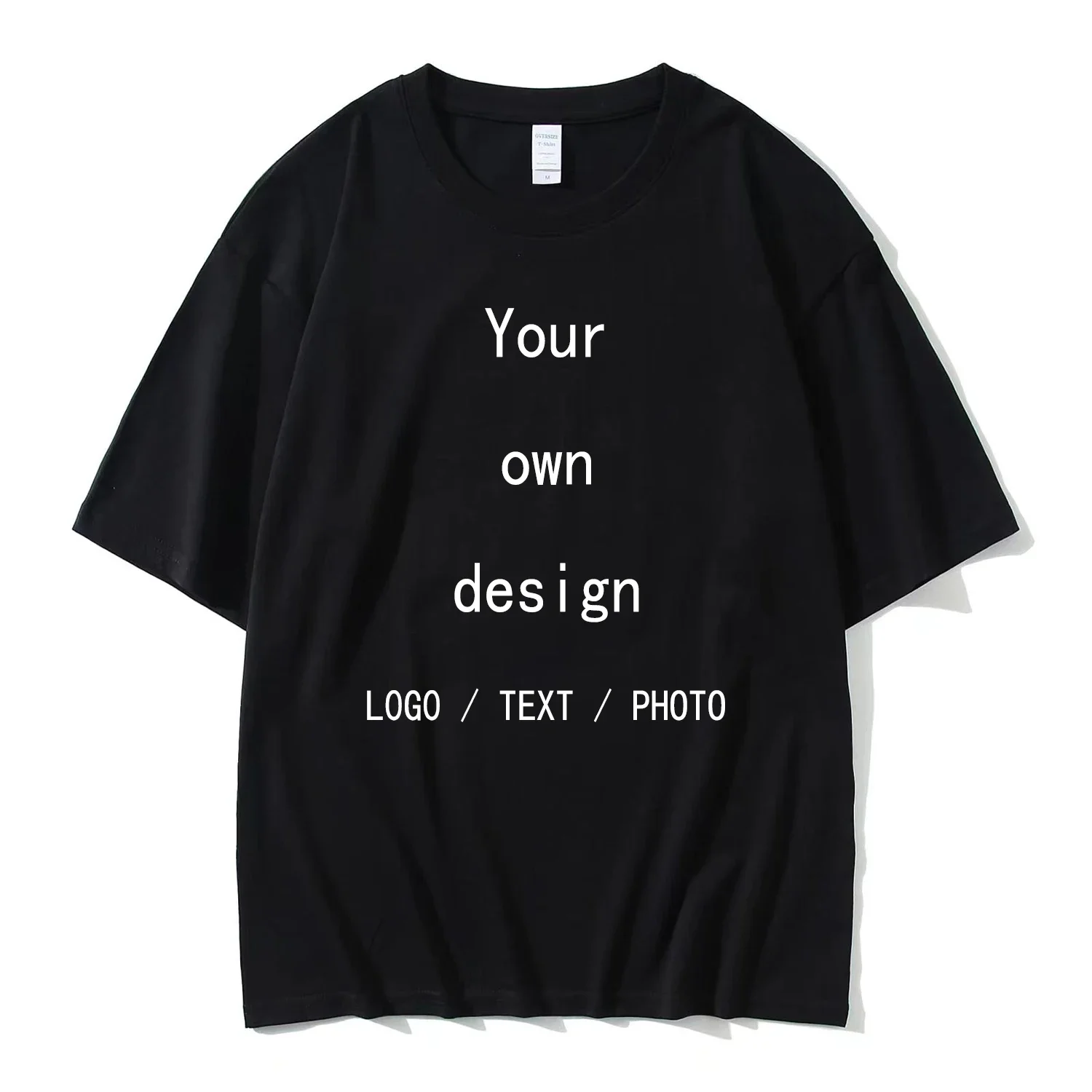 DIY Customized T-shirt 100% Pure Cotton Men's and Women's T-shirt Team Customized Exclusive Customized Top Unisex T-shirt