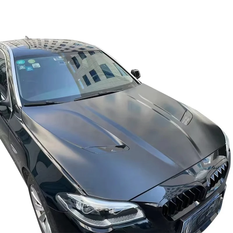 TH Professional for 5 Series F10 11-17 Engine Bonnet Gloss Black Carbon Look Iron Modified M5 CS Easy Installation New 1 Year