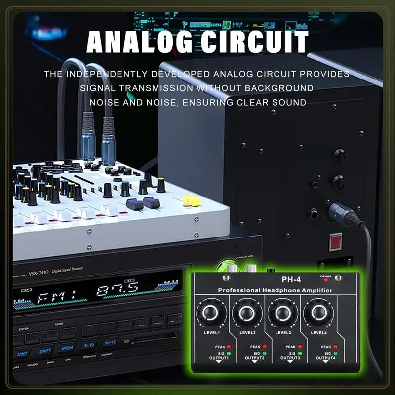 موثوقة-مضخم ضوت سماعة الرأس نظام صوت ستيريو 4 قناة التحكم Alonecontrol حجم ، مضخم ضوت سماعة الرأس نظام صوت ستيريو 4 قناة