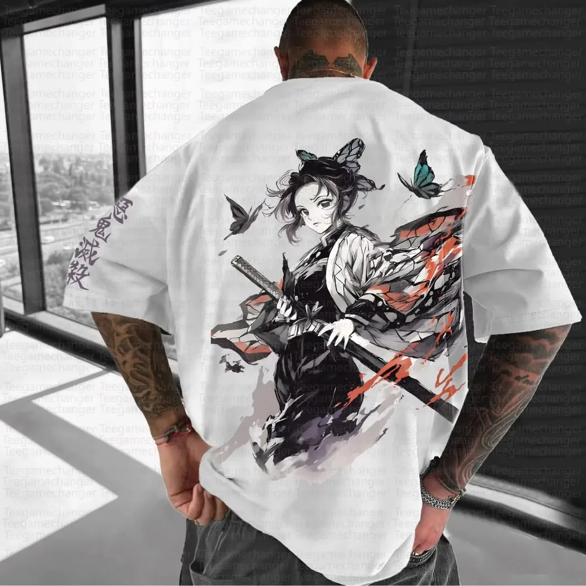 

Demon Slayer Anime 2025 New Hot Black White Tshirt Character Print with Brand Unisex Cotton Streetwear Casual Fashion Outfit