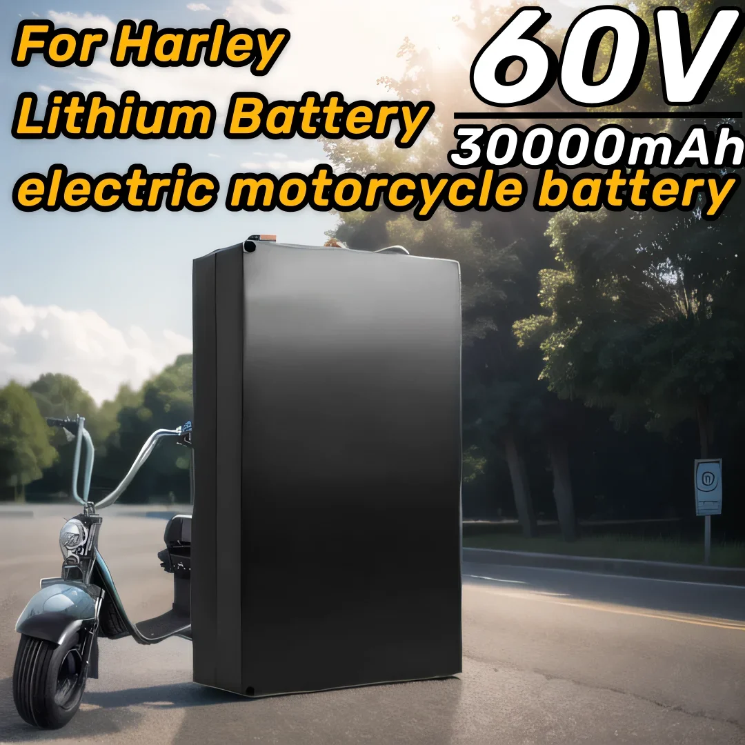 

60V 30Ah Waterproof Lithium Battery 18650 CELL 500w-2400W for Harley Electric motorcycle Citycoco Scooter Bicycle